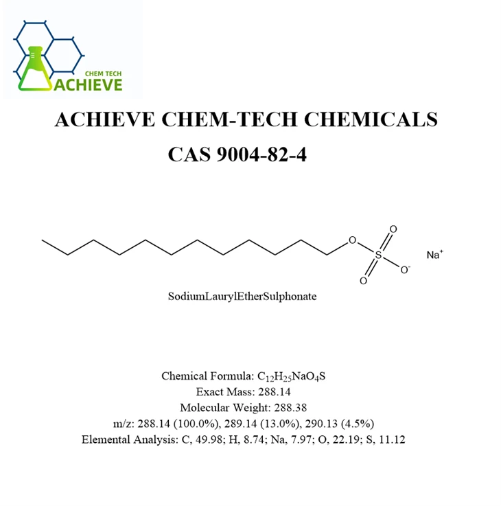 Sodium Lauryl Polyoxyethylene Ether Sulfate CAS 9004-82-4