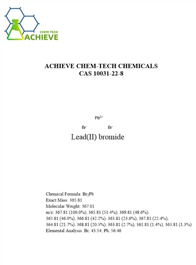 Свинец (II) бромид CAS 10031-22-8